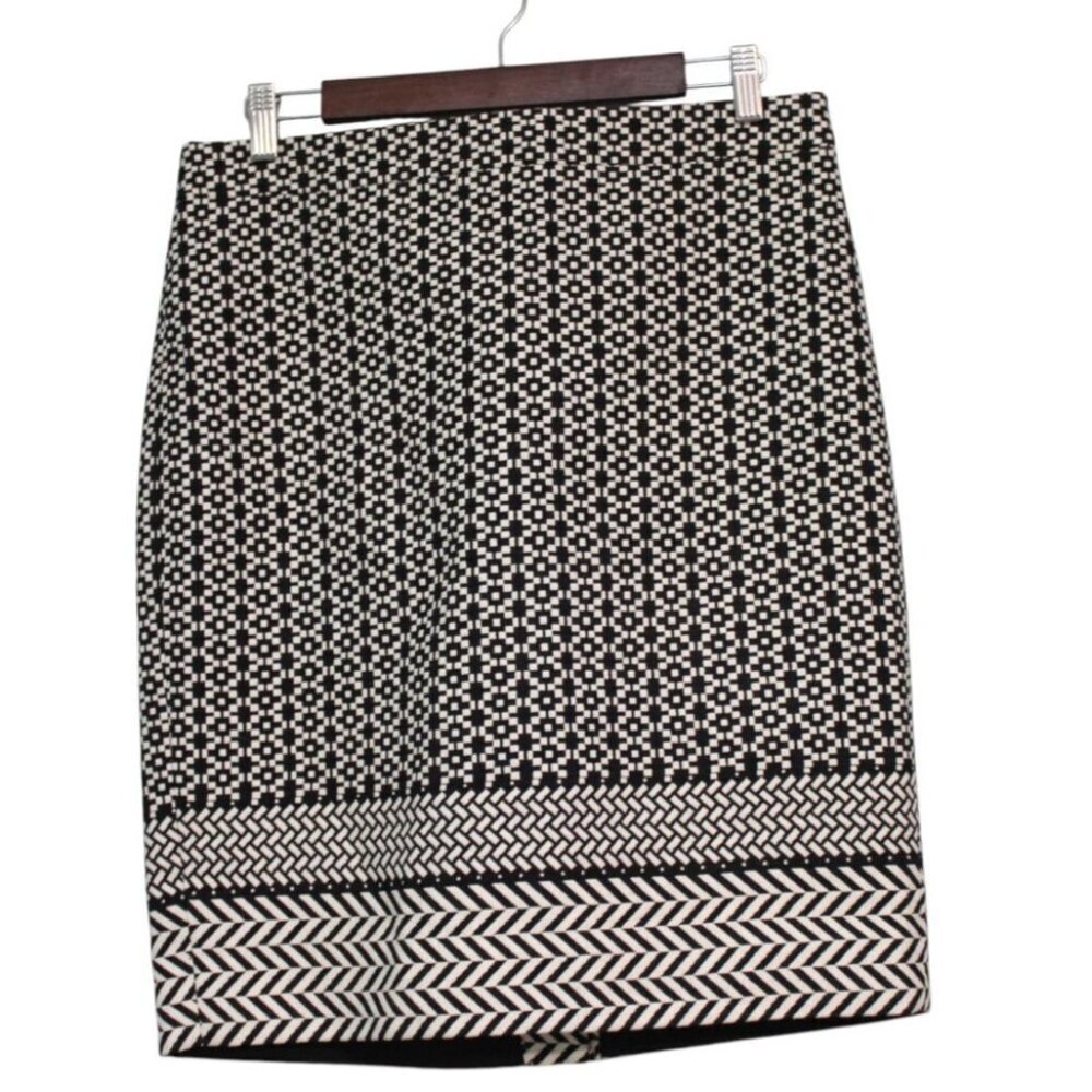 NWT J Crew Pencil Skirt 8 Chevron Career Business Casual Office Workwear